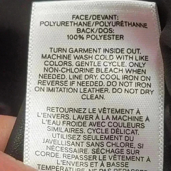 Express Black Faux Leather ankle high rise Pants Sz 0R - Picture 8 of 8